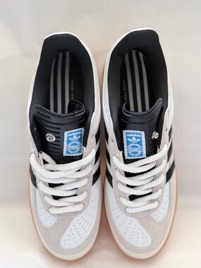adidas Men’s White Black Gray Low-Top Sneakers